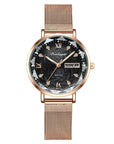 Elegant Luxury Women Watch Waterproof Luminous