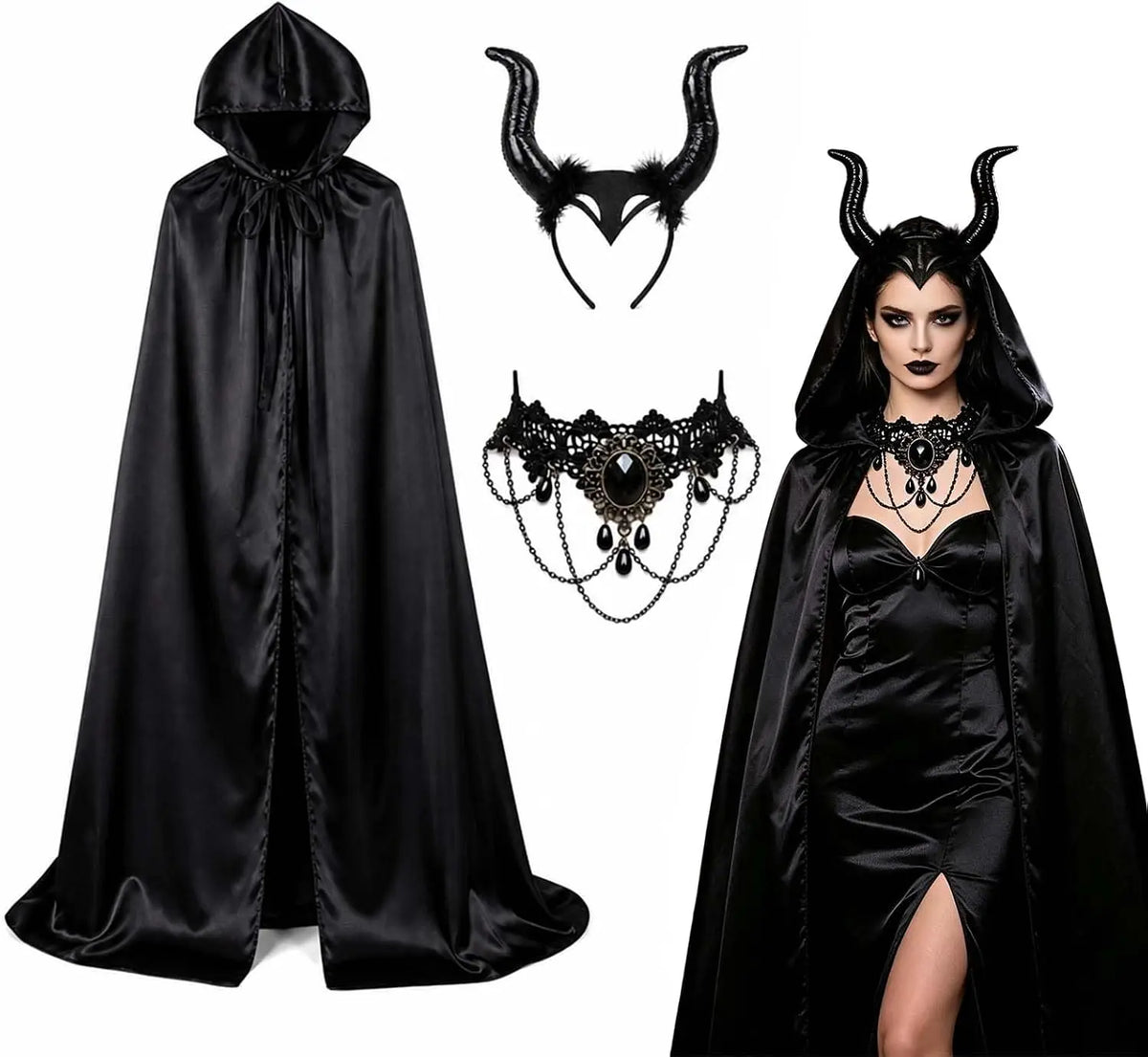 Gothic Velvet Devil Set