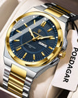 Fashion Classic Men Wristwatches Stainless Steel Waterproof