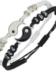 2 PC Jewelry Set Couple Black White Tai Chi